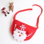 Dog Cat Pet Christmas Hat Saliva Towel Bib