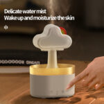 Ultrasonic Air Humidifier Mushroom Rain Cloud Humidifier With Led Light