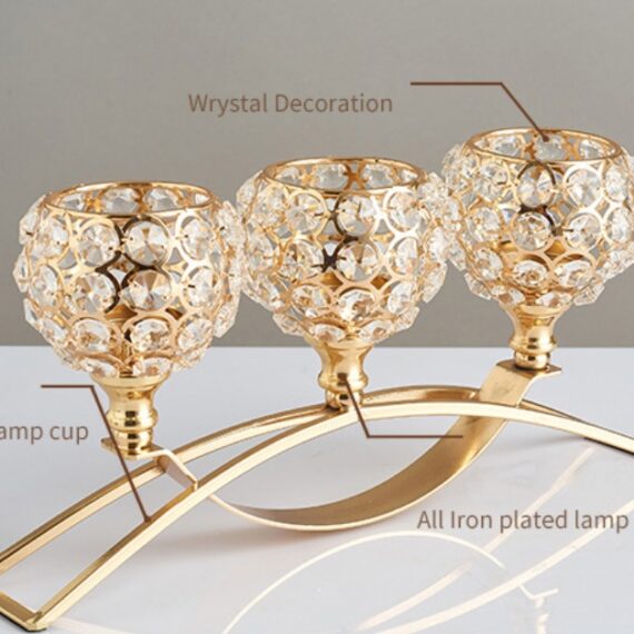 Crystal Candle Holder Amazon Geometric Wrought Iron Candle Holder Ornaments