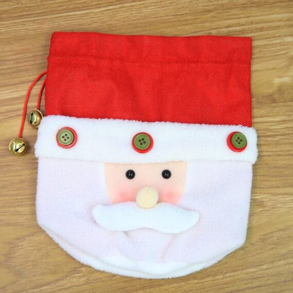 Santa Snowman Gift Candy Bell Bag Christmas Decoration Holiday Gift Bag