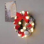 Multicolor Christmas Pendant LED Light String Wreath Package Decoration
