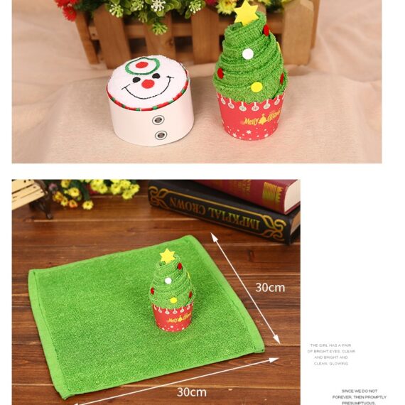 Christmas towel gift box