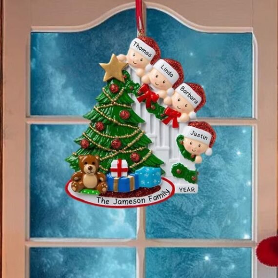 Christmas resin pendant