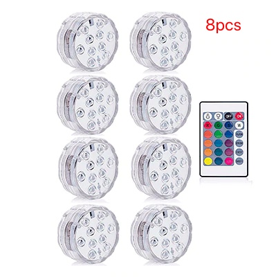 Light round candle lamp, LED for battery submersible lamp, waterproof candle lamp, decorative electronic candle lamp