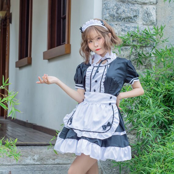 Maid anime costume halloween costume
