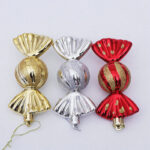 Christmas Decoration Gift Box Electroplating Candy Props Pendant 5 Pcs 1 Box