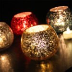 Christmas Glass Ball Candle Holder Decoration