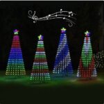 Multi Color LED Animated Outdoor Christmas Tree Lights Christmas Lights Christmas Garden Countryard Decorations