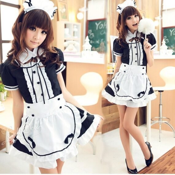 Maid anime costume halloween costume