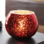 Christmas Glass Ball Candle Holder Decoration