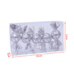 Christmas Decoration Gift Box Electroplating Candy Props Pendant 5 Pcs 1 Box