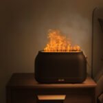 Flame Humidifier 180ml Ultrasonic Fire Aroma Diffuser Colorful Light Flame Aroma Diffuser Christmas Gift