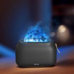 Flame Humidifier 180ml Ultrasonic Fire Aroma Diffuser Colorful Light Flame Aroma Diffuser Christmas Gift