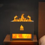 Simulated Wall Kitchen 5V Flame Humidifier