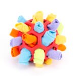 Pet Dog Sniff & Snack Puzzle Ball Train'n'Treat Snuffle Ball Canine Enrichment Nose Pad Toys