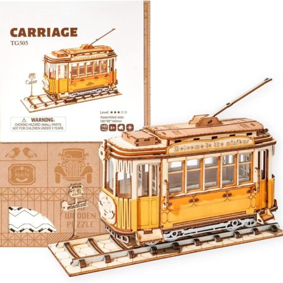 Robotime Rolife Vintage Car Model 3D Wooden Puzzle Toys For Chilidren Kids Adult