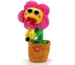 Singing Dancing Enchanting Sunflower Musical Plush Toy Saxophone Twisting Light Shining  Child Girl Boy Gift Electric Plant Flower Vocal Toy