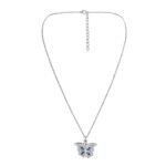 Butterfly Heart Pendant Photo Box Necklace