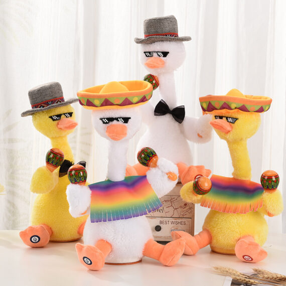 Plush Electric Toy Dancing Duck That Can Sing And Learn Tongue Recording
