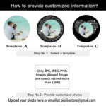 Custom Photo Projection Necklace with Picture Inside I Love You Necklace 100 Languages Personalized Heart Pendant Necklace Gift