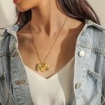 Butterfly Heart Pendant Photo Box Necklace